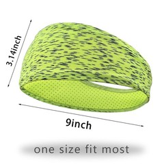 5 Pack Sports Headband for Men, Breathable Mesh Design, Reused & Washed