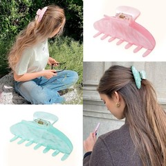 HAIMEIKANG 3 Pcs Acrylic Hair One size, Light Blue, Green, Pink