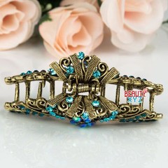 Woman’s new heart design XLarge 3.5 inch metal rhinestones hair clip claws