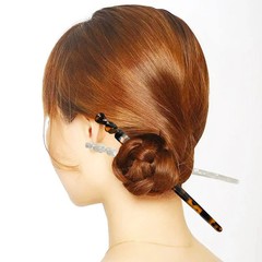 8 Pieces Acetate Hair Pins Sticks U-Shaped Straight Chopsticks Hairpin Hair Styl