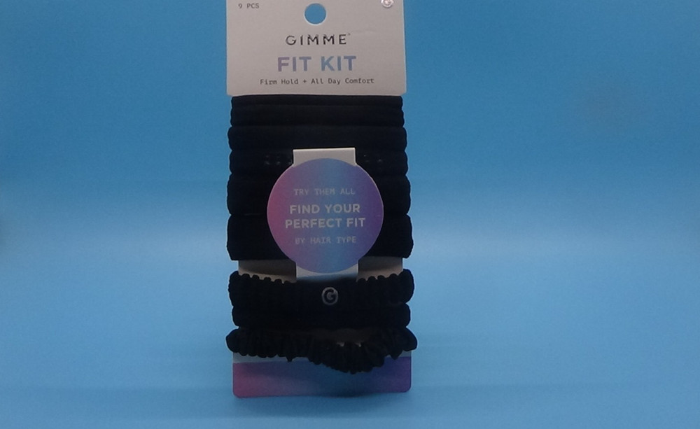 Gimme Fit Kit 9pc. Assorted Black Ponytail Hair Ties