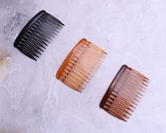 6 Pieces Women Hair Comb Accessories French Hair Side Combs Plastic Twist Decor