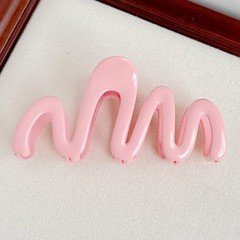 Casual Commuting Hair Clip Headwear Plastic Retro Simple Solid Color Trendy