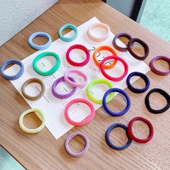 25-100X Women Girls Seamless Hair Band Ties Rope Ring Elastic Ponytail Holder US