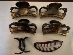 NEW Camila Paris Hair Clip Lot Of 6 – Tortoise Shell Claw Clips Banana Octopus
