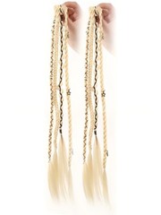A pair(2 sets)Fashion Boxing Braid Synthetic Hair Bohemian Extension Clip in 20″