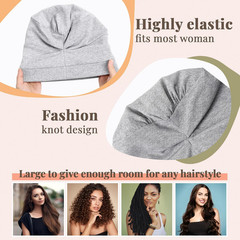 Silk Satin Sleeping Bonnet for Women Hair Wrap Chemotherapy Headwear Sleep Cap