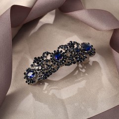 Wedding Austrian Crystal CZ Art Deco Flower Tear Drop Hair Barrette Clip for …