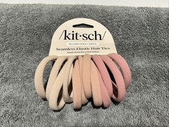 Kitsch Seamless Elastic Nylon All Day Hold Hair Elastics Ties 12Count New!