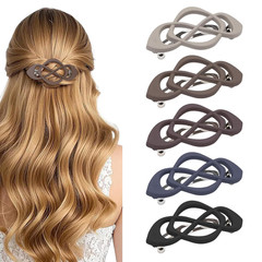 5 Pack Hollow Spring Hair Clips for Women & Girls, Vintage Barrette Set with Str