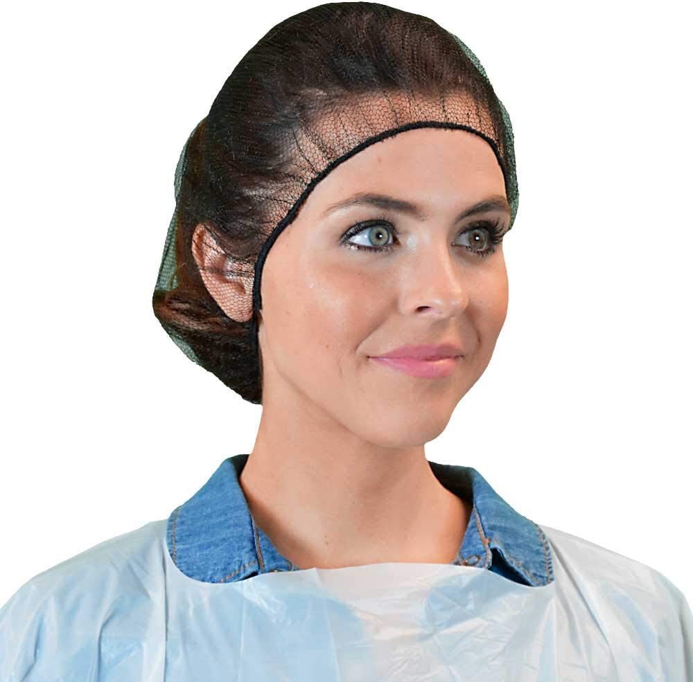 Case of 1000 Disposable 24″ Honeycomb Hair Nets Nylon Breathable Caps Head Cover