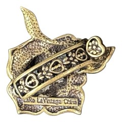NIB La Vintage Kathy Levine Purple Pave Crystal Rose Hair Clip Antique Bronze