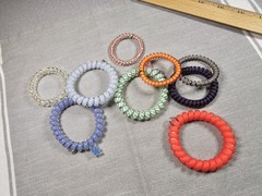 Lot Of Teleties Multiple Themes hair ties UK Blue Red Etc D7