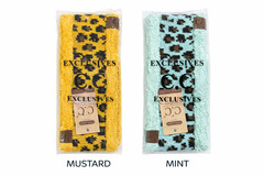 C.C Leopard Fuzzy Lining Headwrap – CC is out of Business – LIMITED QUANTITY