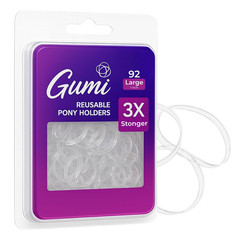 Hair Elastics – Ouchless No Damage Elastic Hair Bands (Clear – Small)