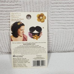 Laliberi Clip on Flower Butterflies Crafting Accessory 2 pc New