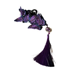Stylish Plastic Fabric Hairpin Butterfly Hair Accessory For Parties And Weddings