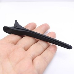 6 pcs Matte Black Pro Salon Hair Clips – 110mm Duckbill Clips Clamps Hairdress