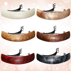 6 Pcs Acrylic Large French Hair Barrettes Clips for Women Thick Hair Long Hair