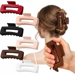 Suncalla 6 Pcs Soft Claw Clips Cloud Hair 1 Count (Pack of 6), multicolor