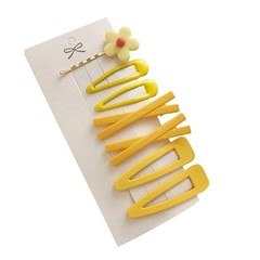 Yellow Hair Clip Sweet Flower Women Girl Barrette Bobby Pin Hairpin Hair Clip…