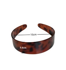 Print Acetate Women Wide Blond Havana Color Match Fashion Hair Headband