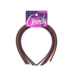 Goody Ouchless Shoestring Headbands, 5 5 Count (Pack of 1), Assorted Neutral