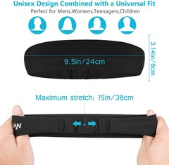 Fitness Sports Sweatband Men Sweatband Headband Elastic Yoga Headwrap Hair Band
