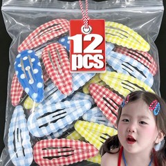 3-12pcs 2026 New Korean Cute Polka Dot Girl BB Clips Set Y2K Fashion Contrasting