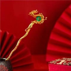New Golden Dragon Hairpin Hanfu Chinese Traditional Hair