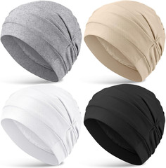 Silk Satin Sleeping Bonnet for Women Hair Wrap Chemotherapy Headwear Sleep Cap