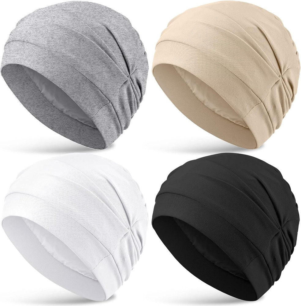 Silk Satin Sleeping Bonnet for Women Hair Wrap Chemotherapy Headwear Sleep Cap