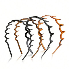 Zig Zag Headbands Recycled Plastic Wavy Hair Band with Teeth Hair Hoop Headbands