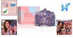 50ML Red White Blue Body Glitter Gel – Perfect for Independence Day Sparkle