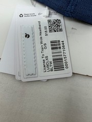 Lululemon License to Train Wide Headband Blue Twill