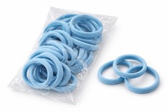 Gentle Elastic Hair Ties, Sky Blue 20pcs Free shipping