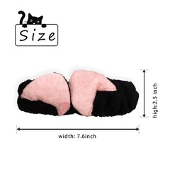 Cat Ears Headband,Wash Headband Animal for Washing ,Shower and Bath,Goth and …