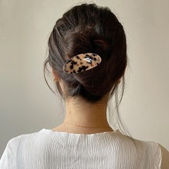3 PCS Acetate Hair 1 Count (Pack of 3), Brown + Caramel + Light Leopard