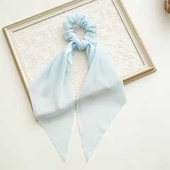 6 PCS Tie-dye Hair Scarf with Ribbon Bow Scrunchies for Women Chiffon Ties