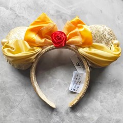 Disney Parks Princess Sequin Bow Minnie Mickey Mouse Ears Disneyland Headband