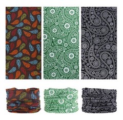 Headband Neck Gaiter 12PCS Magic Scarf Face Mask for Men Women – Sports Headwear