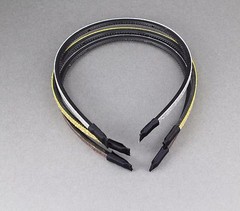 Gold Silver Brown glitter sparkly thin skinny 3/16″ wide set 3 headband teeth