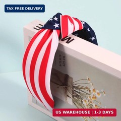 4th of July Headbands for Women Girls American Flag Independence Day Headband Re