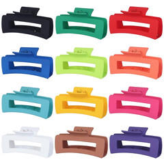 4.1 Inch Jumbo Claw Clips for Thick Hair – 12 Pcs Square Hair Accessories for Wo