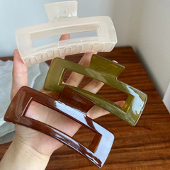 13CM Oversized Claw Clips for Thick Hair Women Geometric Shark Clip Versatile Mi