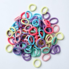 200 Pcs Mini Seamless Colorful Hair Ties Soft Elastics Ponytail Holders