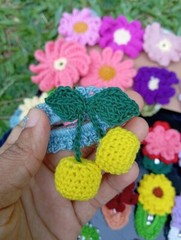 12pcs New Handmade Crochet Snap Hair Clip Girls,Women Fashion Colorful Cute Gift