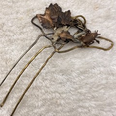 Art Nouveau Style Hair Stick Pin Handcrafted Artisan LARGE For Thick Hair
