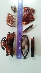 VTG + NEW Hair Claw Banana Butterfly Side Come Barrett’s Brown Tone