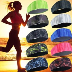 Men Women Moisture Wicking Sweatbands Headbands Elastic for Yoga Running Fitness